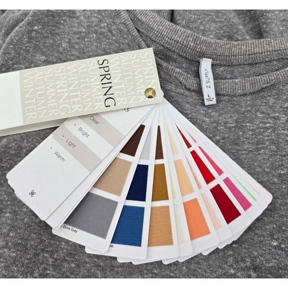 Z Supply Triblend Pullover – Heather Grey – Size L - Picture 5 of 7